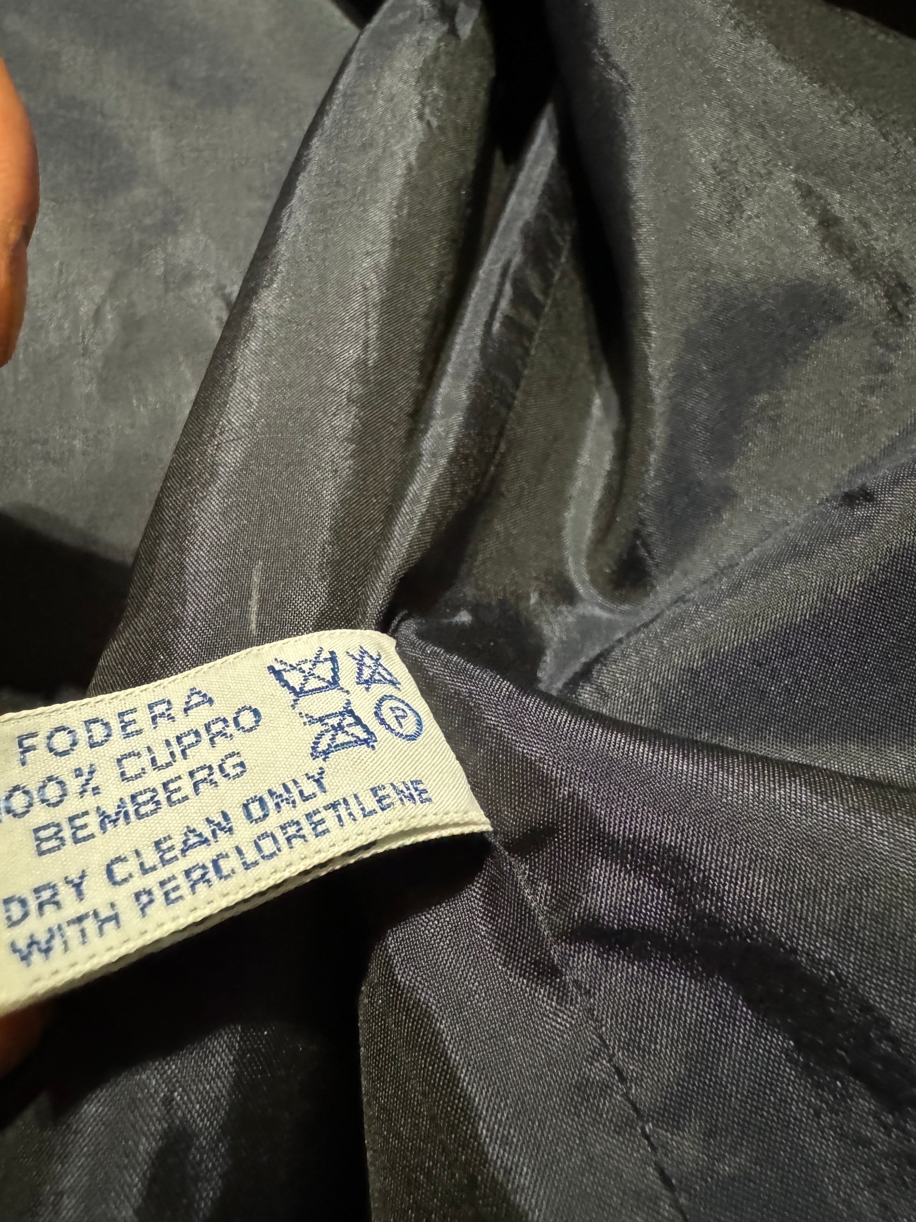 AW1996 Prada Navy Soft Leather Italian Jacket (XS) - 6