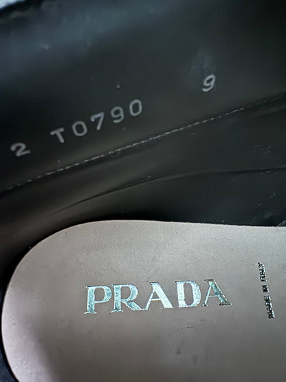 2000s Prada Soft Premium Dark Leather Boots (43) - 6