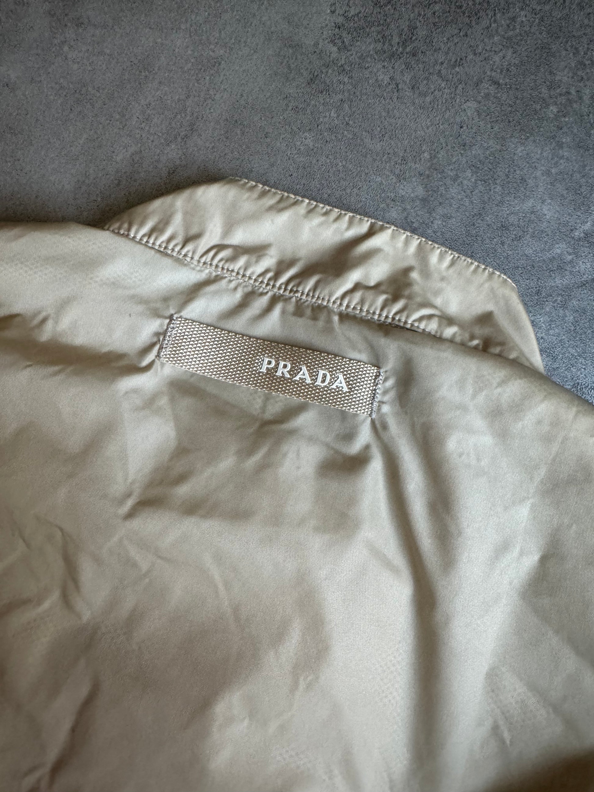 AW2007 Prada Nylon Light Creamy Windbraker (M) - 6