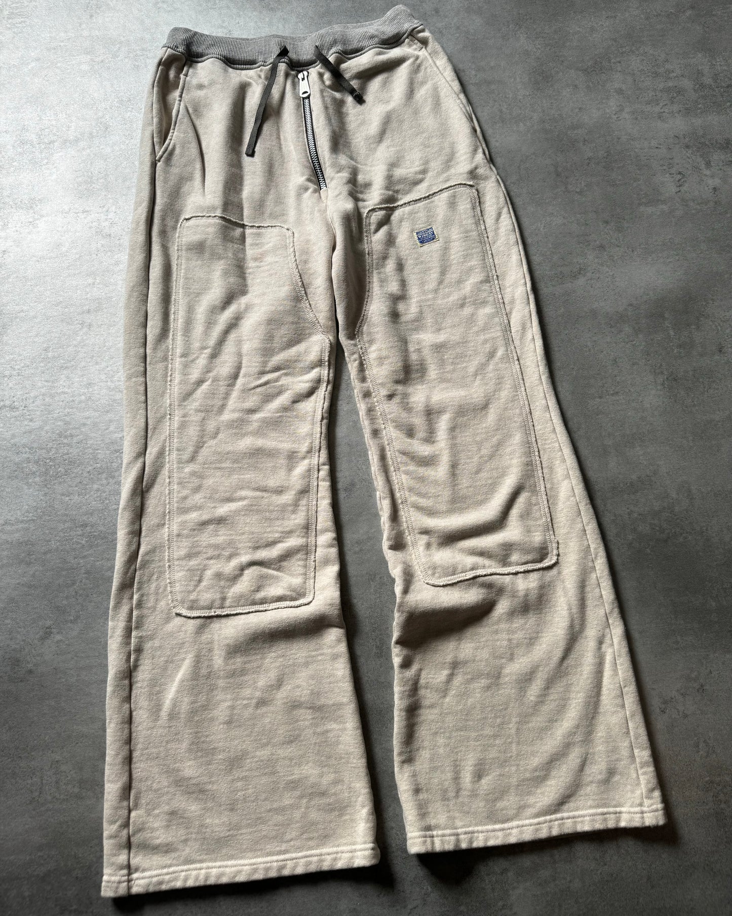 AW2024 Kapital Flared Cotton Jersey Sweatpants (XL) - 3