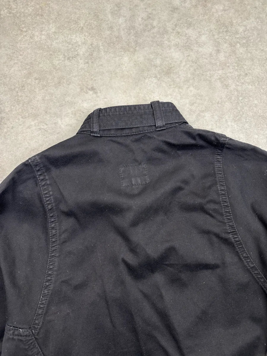AW2003 Versace Black Buckle Strap Bondage Avant-garde Light Jacket qQHLuOHg 6