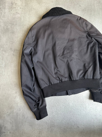  2000s Prada Black Minimalist Pure Jacket (L) - 9