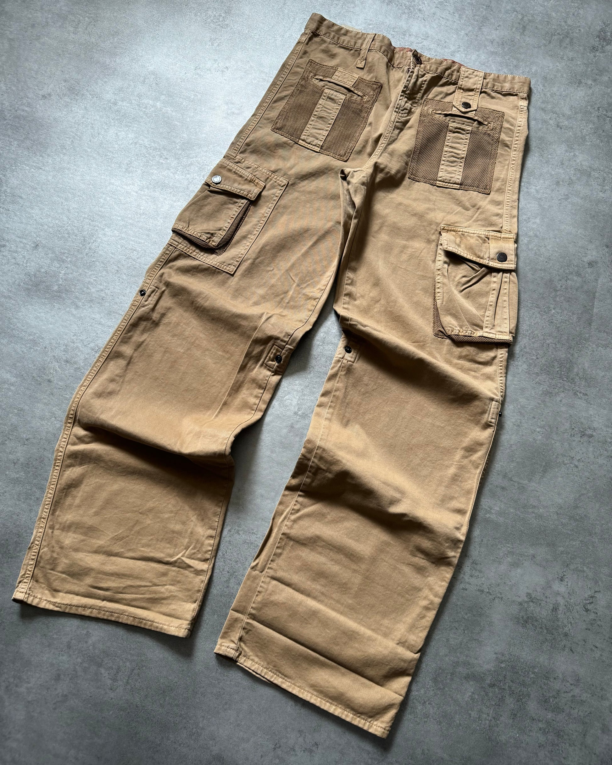 SS2003 Dolce & Gabbana Beige Cargo Utility Pants (L) - 9
