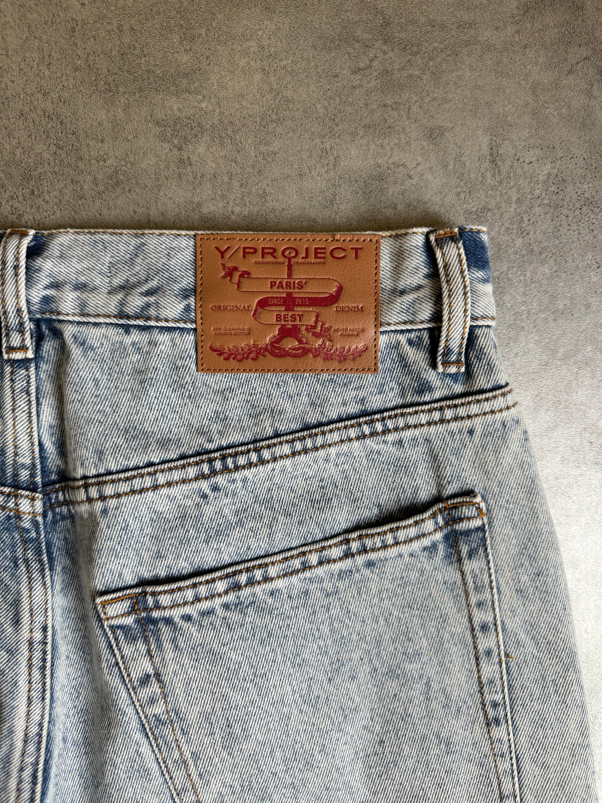 SS2023 Y/Project Cavallier Blue Astro Denim Jeans (M) - 3