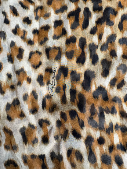 AW2000 Roberto Cavalli Silk Leopard Fire Magma Shirt (S) - 3