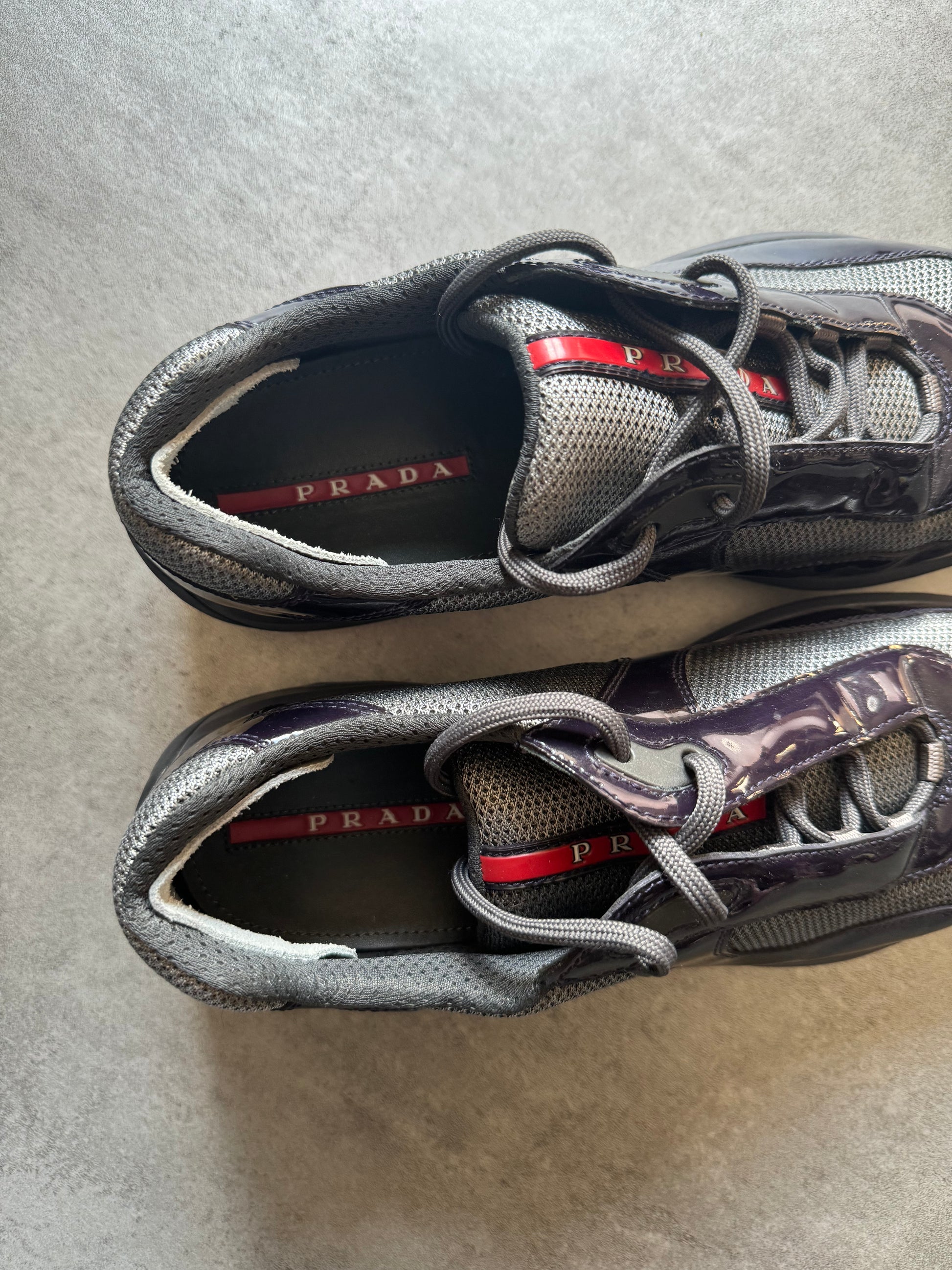 Prada America's Cup Satin Purple Shoes (44,5) - 9