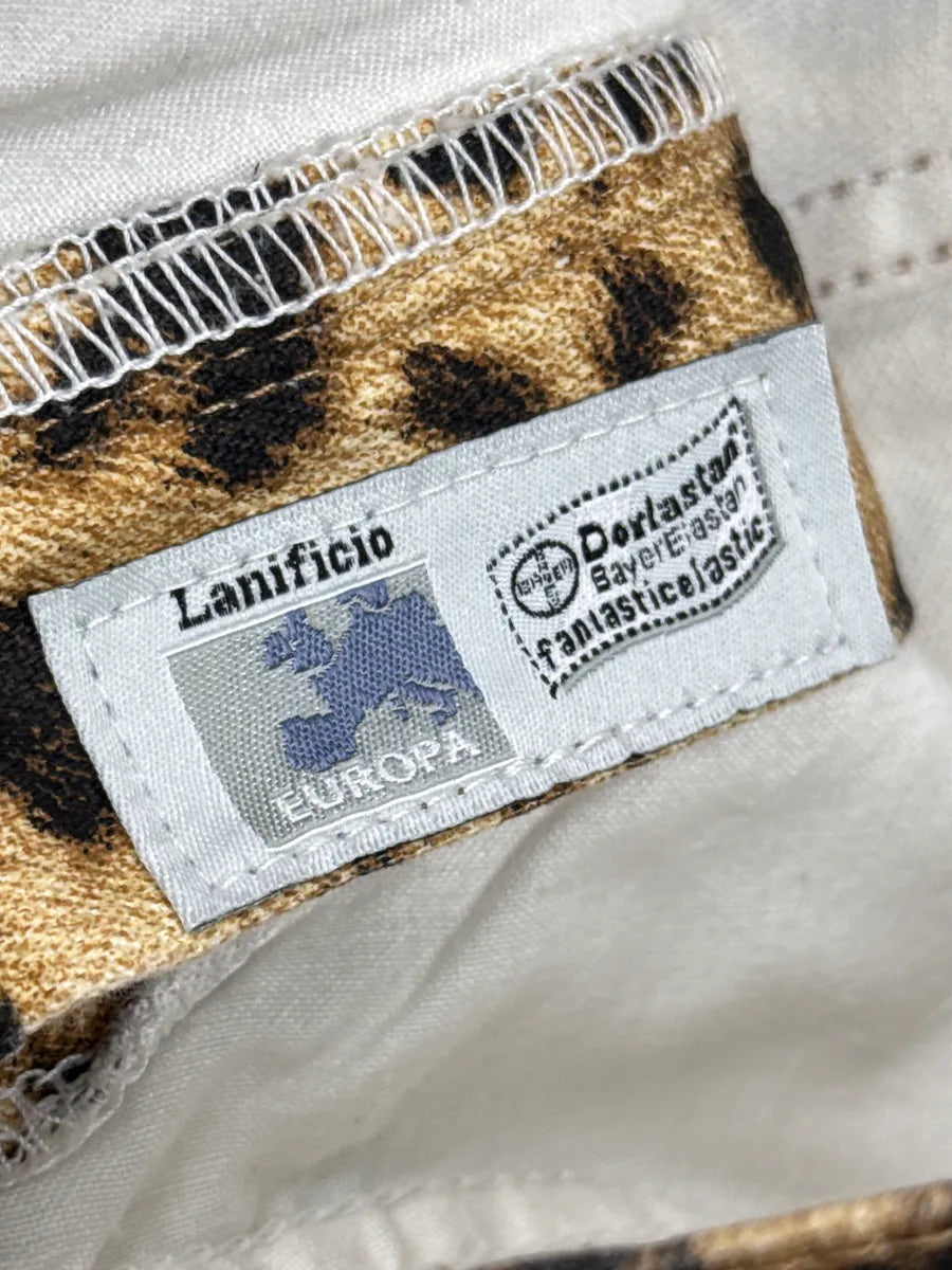 2000s Roberto Cavalli Leopard Embellished Royal Pants qarmxJHt 13