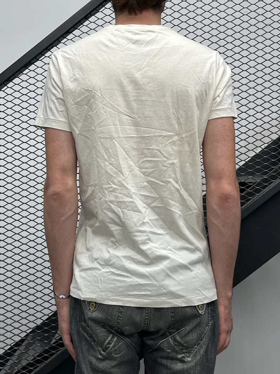 2010s Ralph Lauren Off-White American Flag Distressed T-Shirt qmyMtHlZ 2