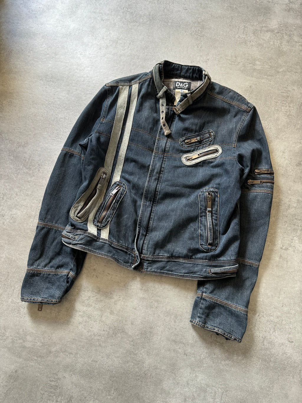ジャケット・アウター 07aw DOLCE&GABBANA leather riders jacket AW2004 Dolce & Gabbana Multi Pockets Brown Biker Leather Jacket