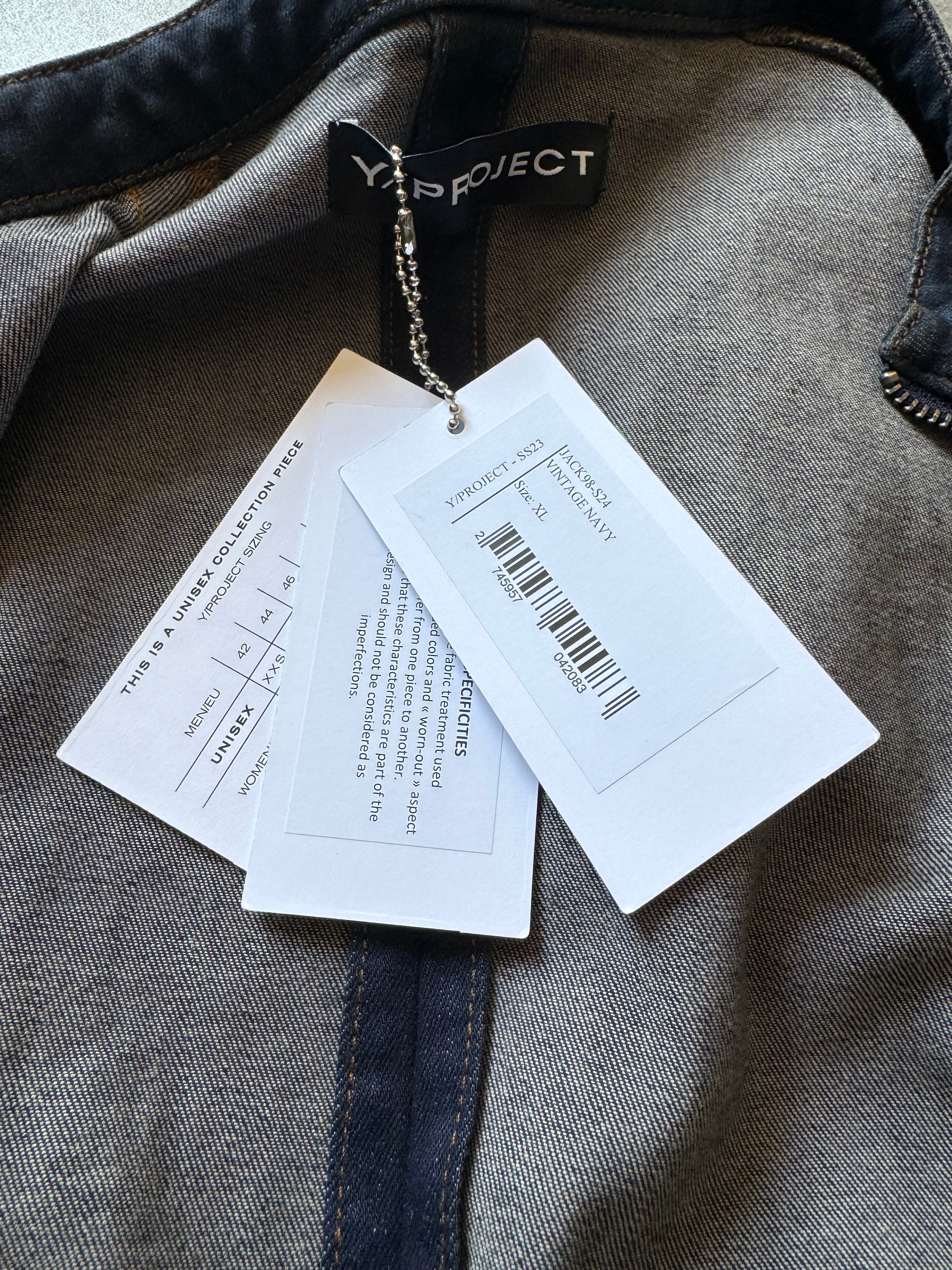 Y/Project Blue Best Fitted Distressed Denim Jackets (S) - 5