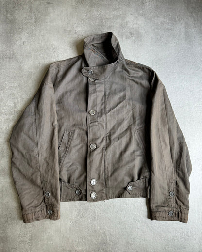 AW1988 Giorgio Armani Neutral Grey Light Army Jacket (L) - 6