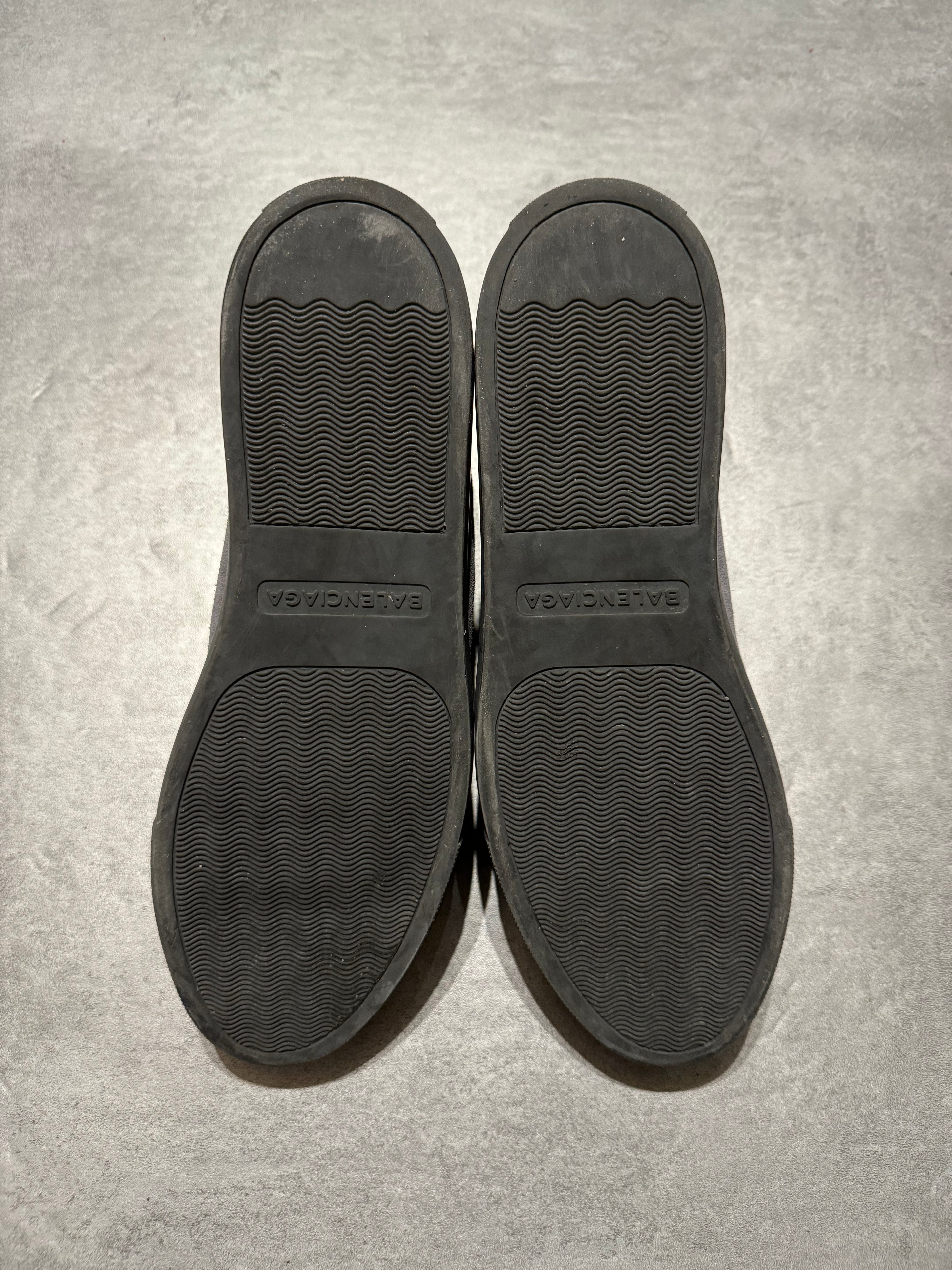 Balenciaga Arena Grey Suede High Top Sneakers (41) - 5