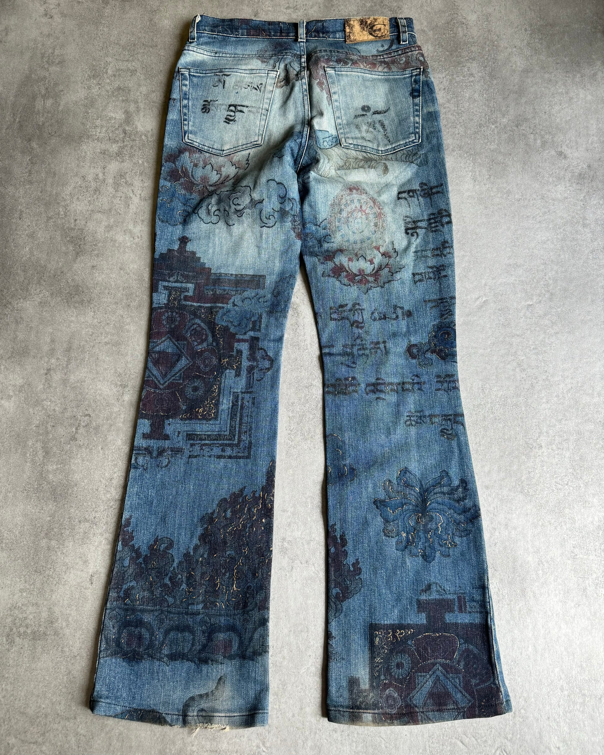 AW2003 Cavalli Fantasy Asian World Denim Jeans (S) - 2