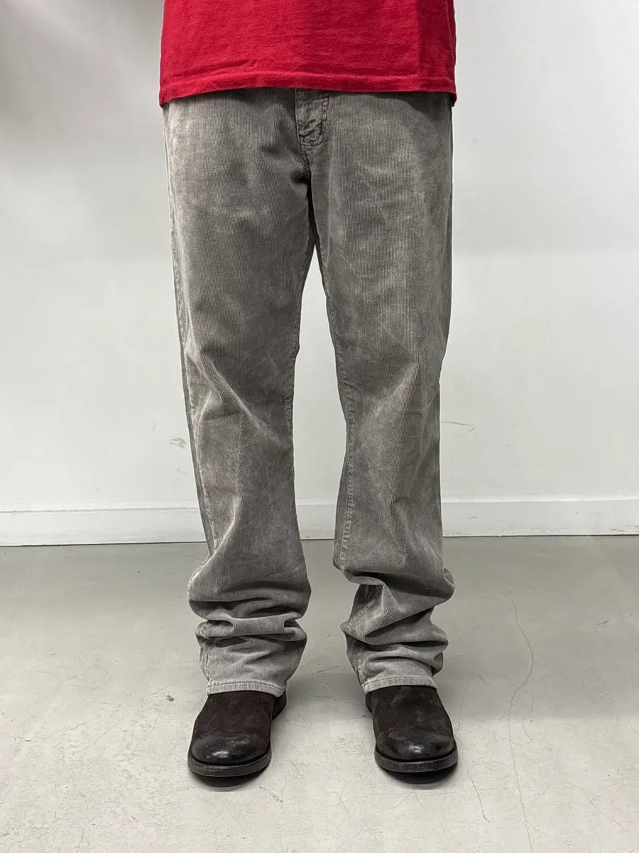 2000s Armani Grey Corduroy Cozy Jeans qvoXWBJu 1