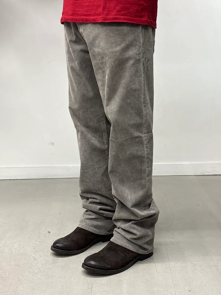 2000s Armani Grey Corduroy Cozy Jeans qvoXWBJu 2