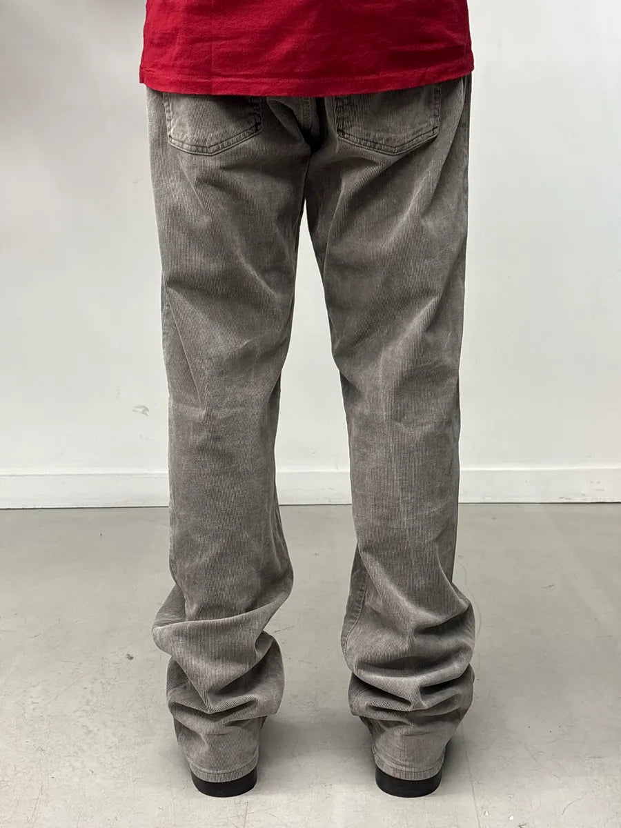2000s Armani Grey Corduroy Cozy Jeans qvoXWBJu 3