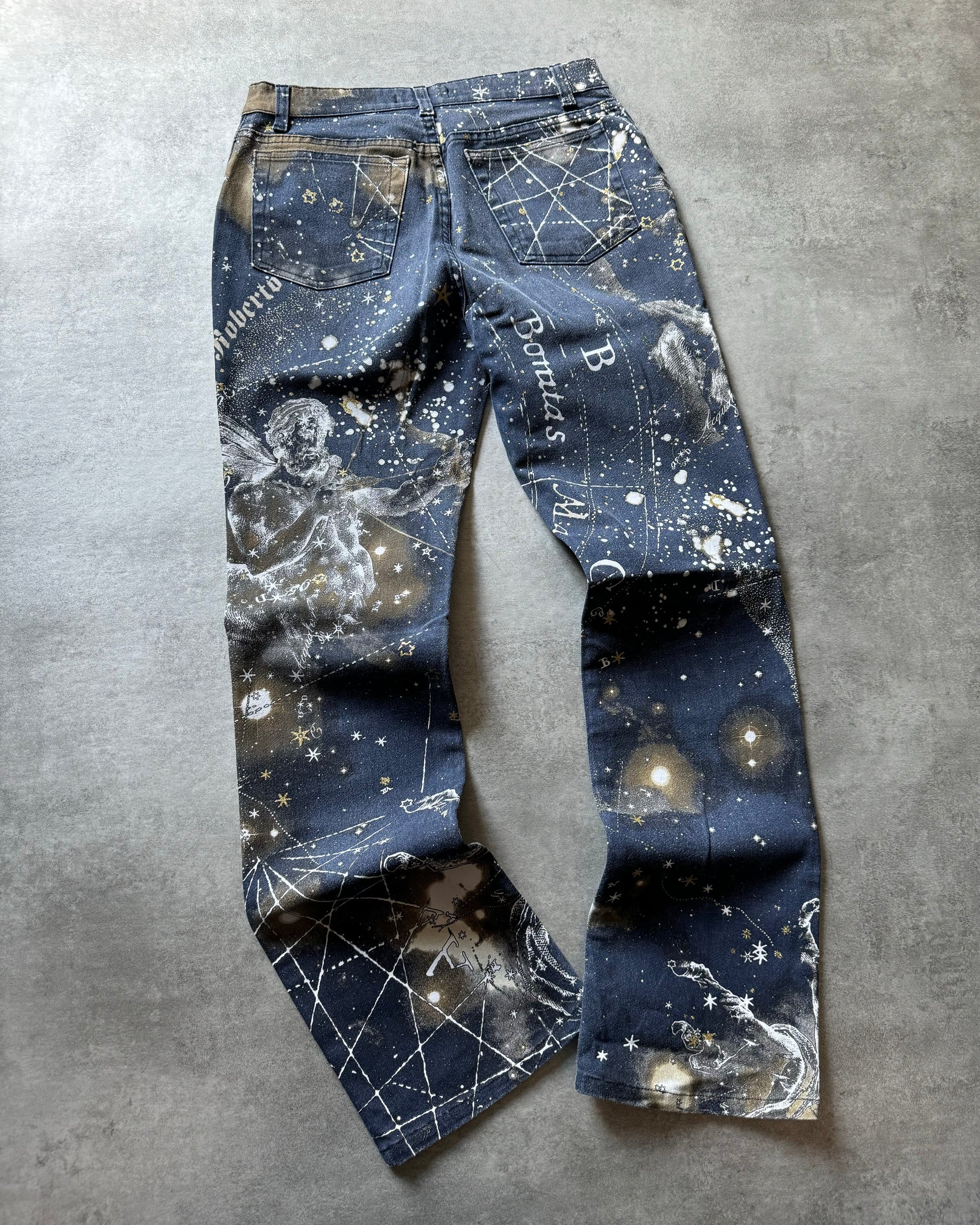 AW2003 Roberto Cavalli Zodiac Constellation Astrology Pants (XS) - 4