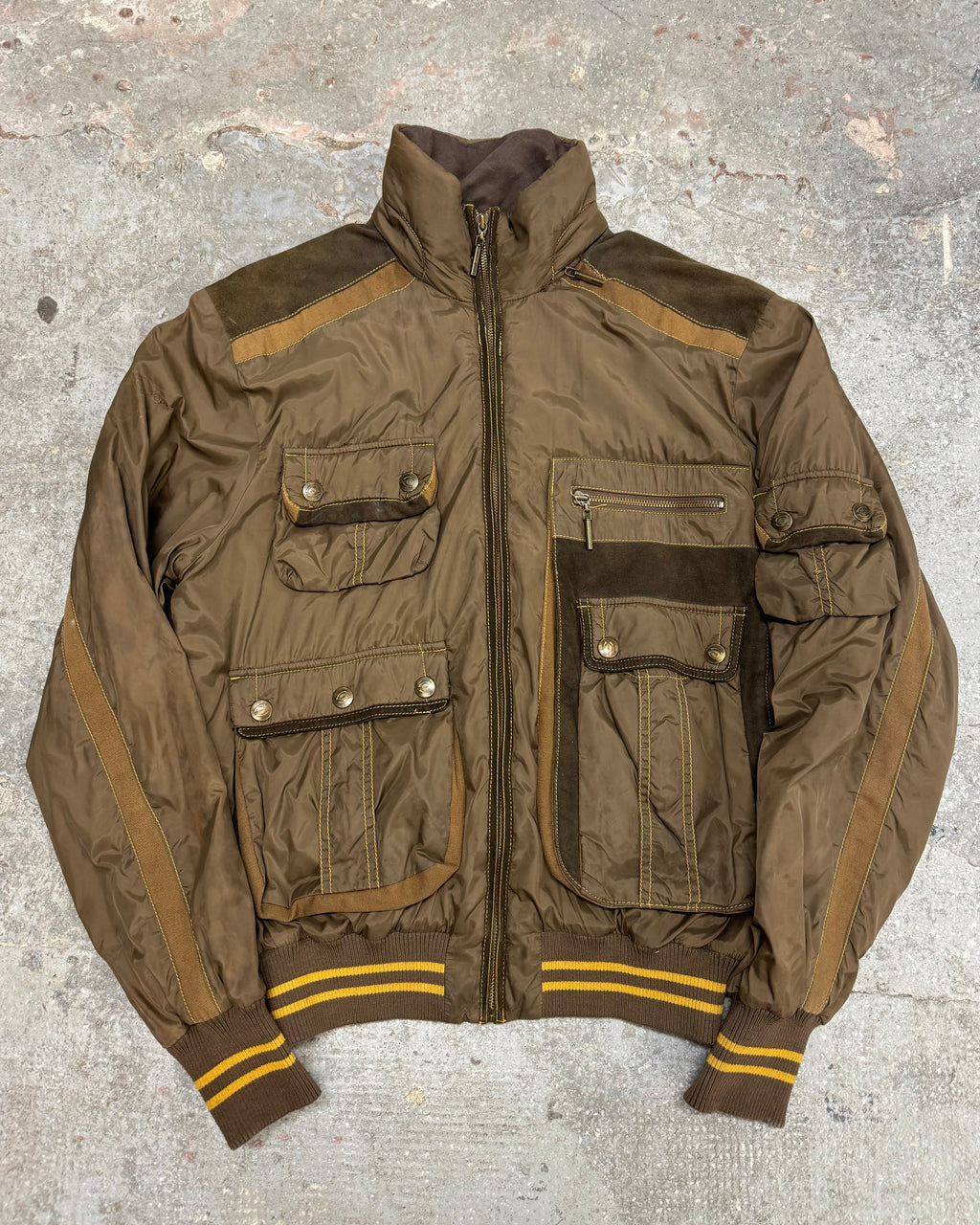 AW2006 Cavalli Brown Multi Pockets Utility Jacket (L) - 5