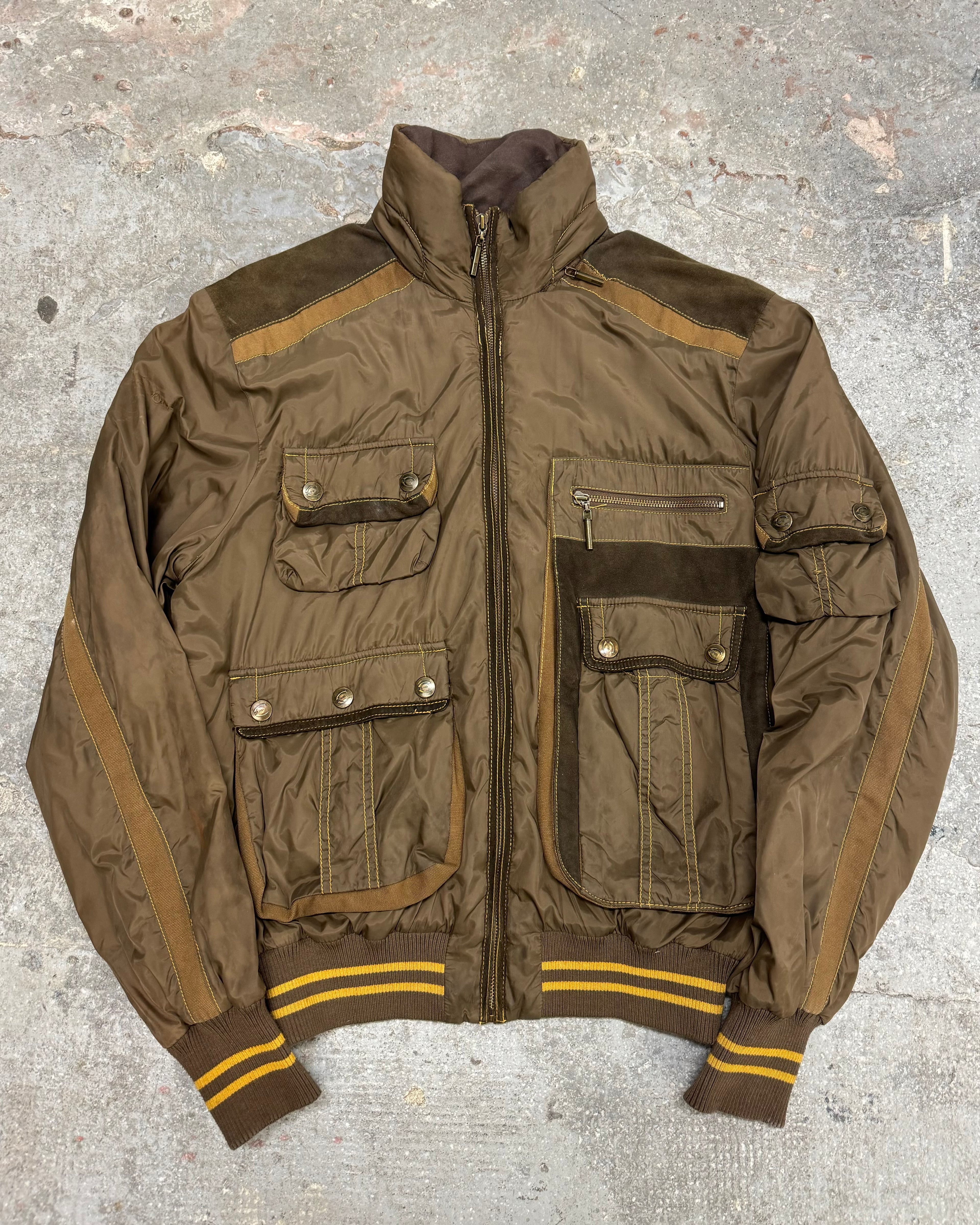 AW2006 Cavalli Brown Multi Pockets Utility Jacket (L) - 5