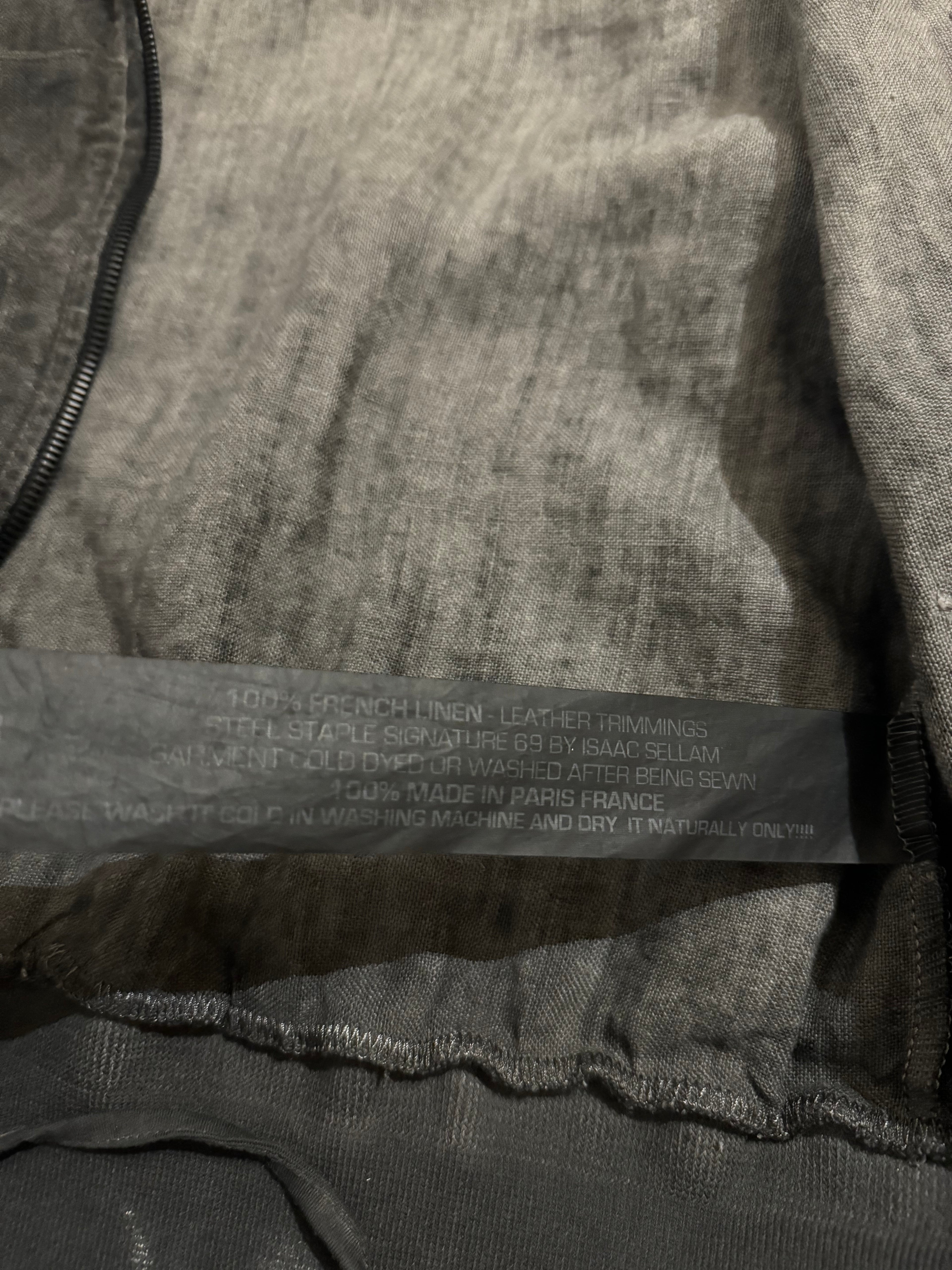 Isaac Sellam ZippyHood Plomb Lin Full Zip Sweater (M) - 8