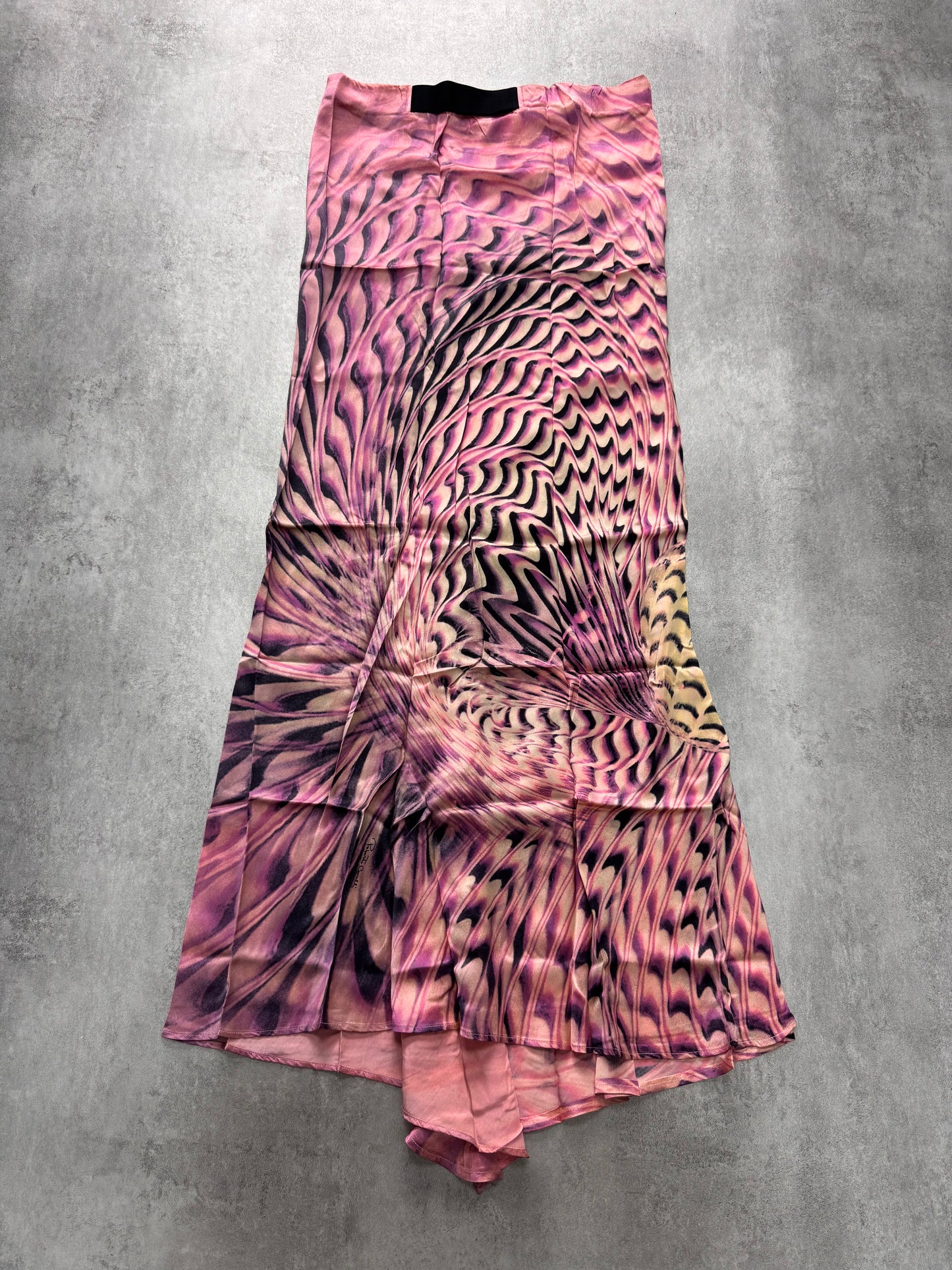 SS2001 Roberto Cavalli Psychadelic Pink Skirt (L) - 3