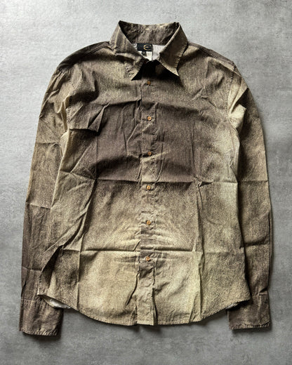 SS2004 Cavalli Faded Brown Sand Desert Shirt (L) - 1