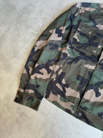 AW2020 Valentino Military Camo Light Trucker Jacket (M) - 4