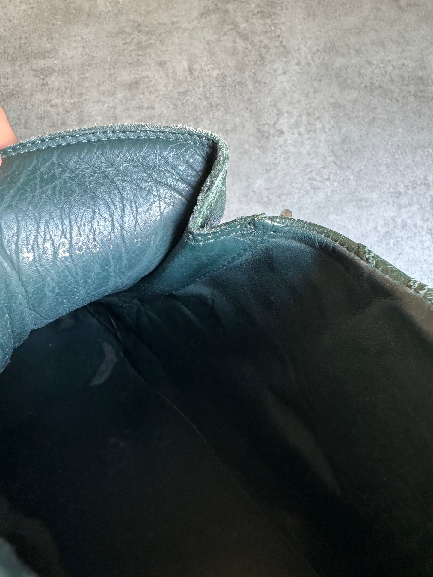 Balenciaga Arena High Green Leather Shoes (45) - 11