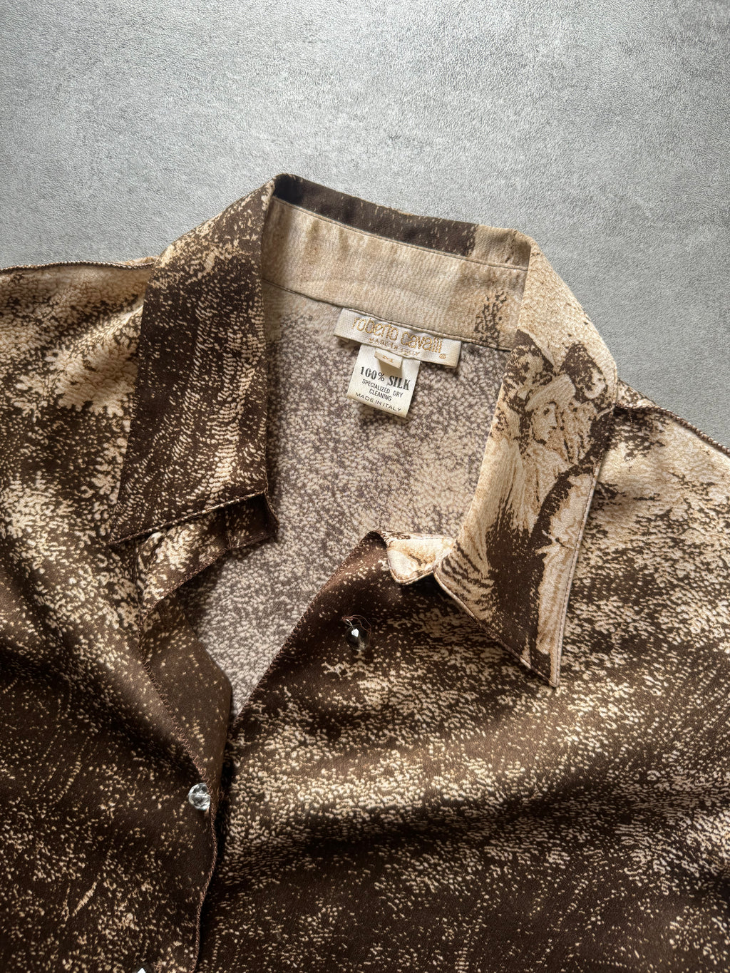 SS1996 Roberto Cavalli Silk Relaxed Medieval Shirt (M) - 8
