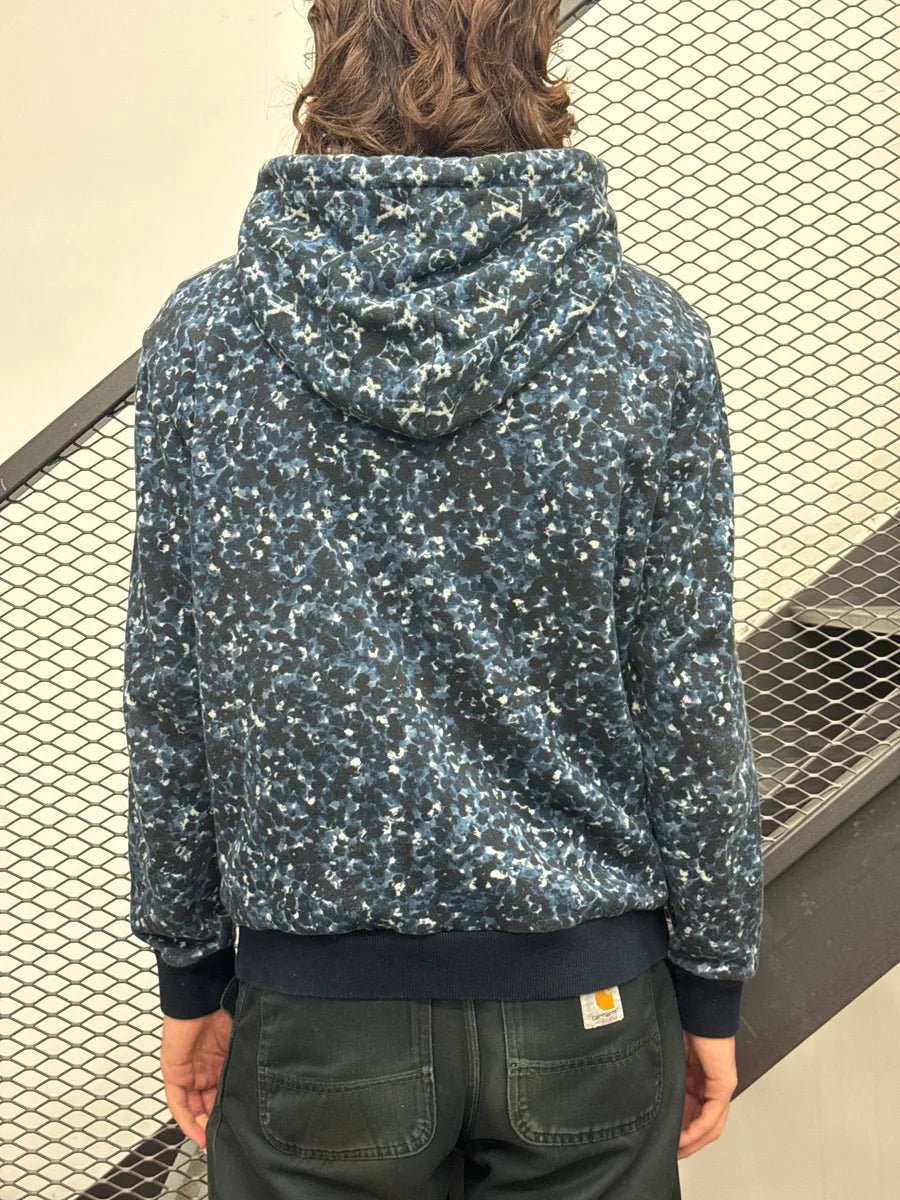Louis Vuitton Dark Navy Monogram Camouflage Zip-Up Hoodie rHyiqyDO 2