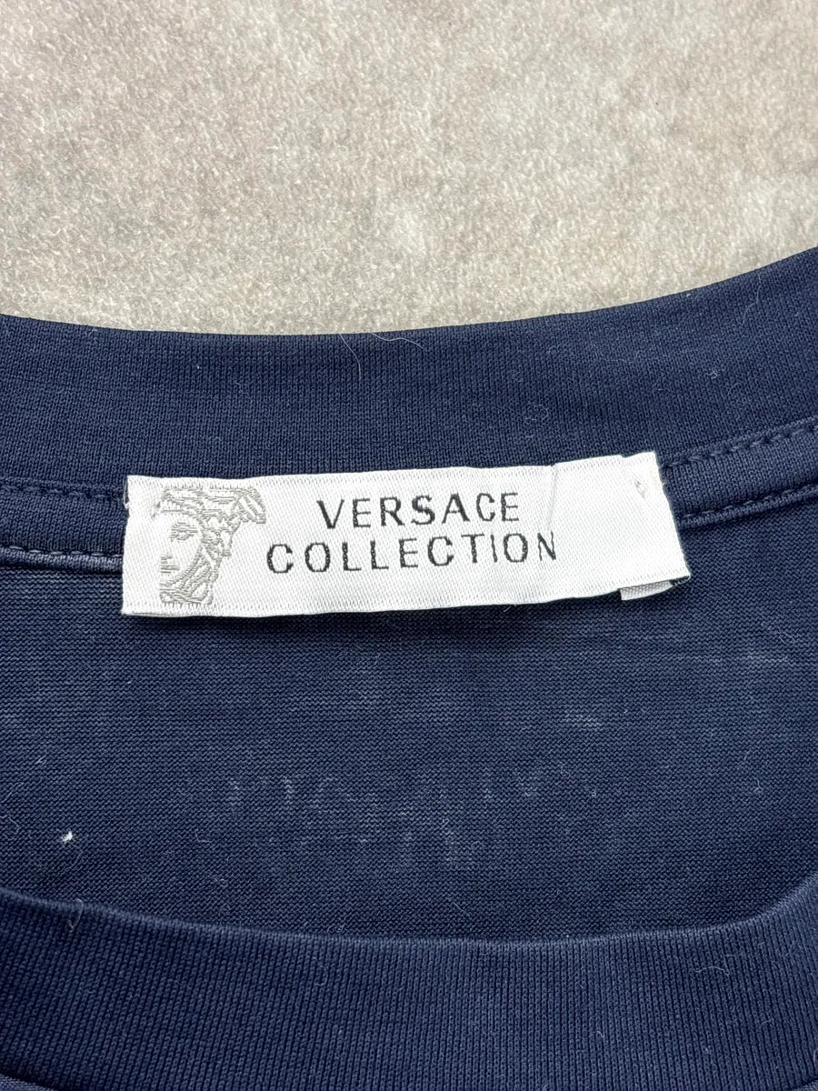 SS2016 Versace Navy Baroque Capricorn T-Shirt rJXPDsol 8