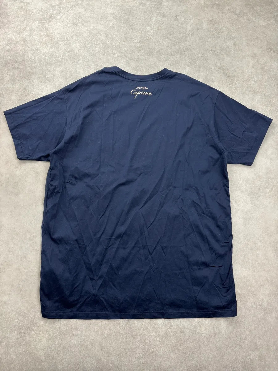 SS2016 Versace Navy Baroque Capricorn T-Shirt rJXPDsol 5
