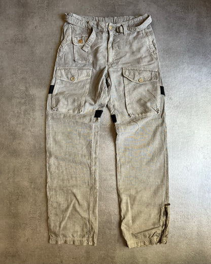 AW2003 Dolce & Gabbana Bondage Linen Pants  (M) - 1