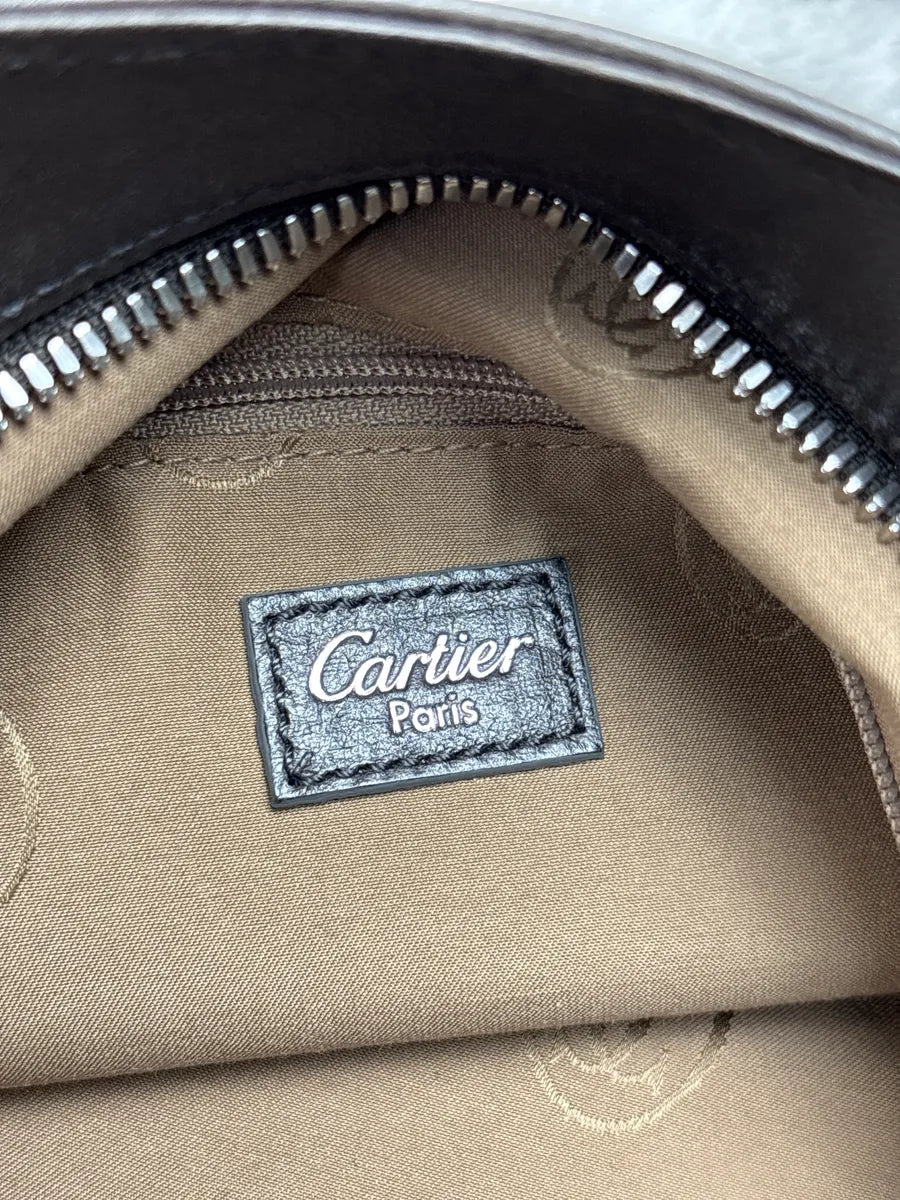 Cartier Grey Fur Logo Charm Handle Bag rOWVmwql 17