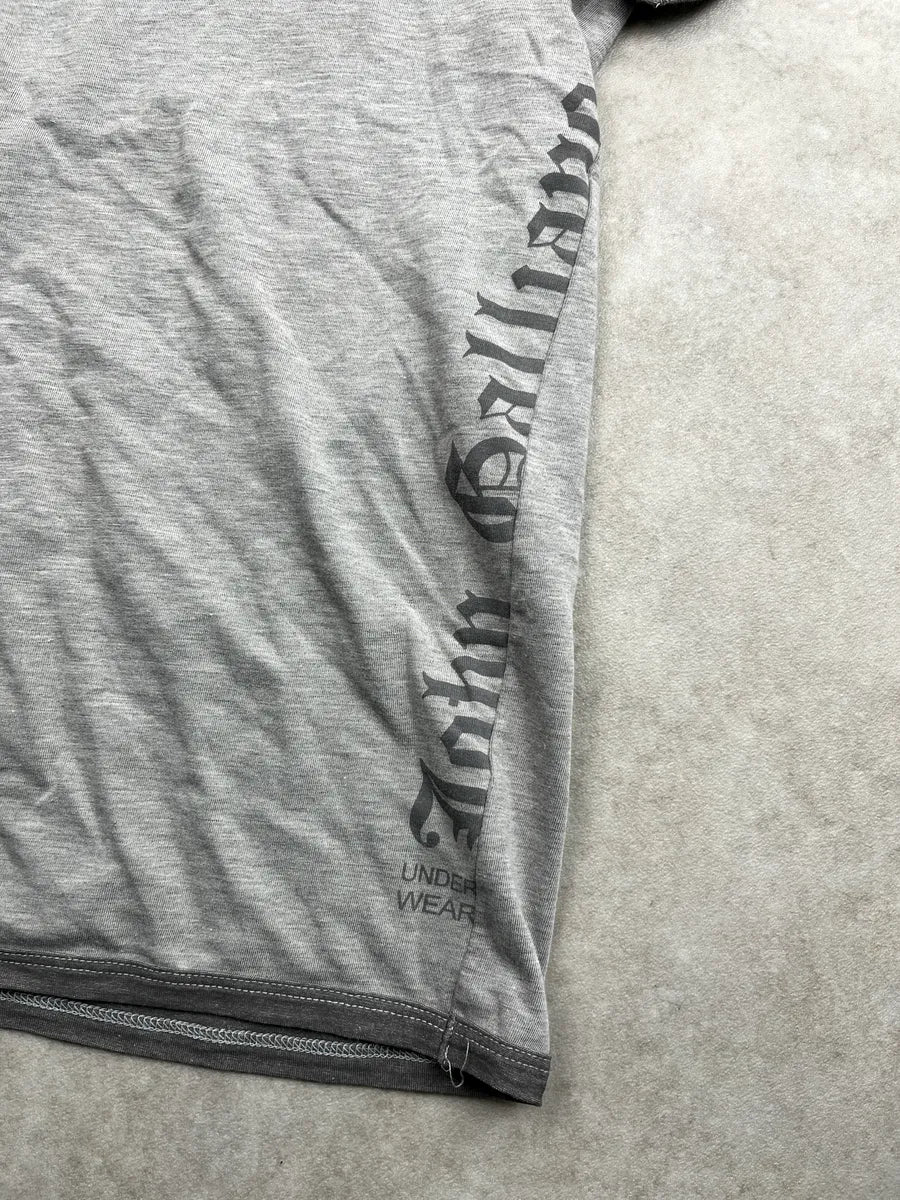 John Galliano Light Grey Vertical Logo Contrast Trim T-Shirt rOYLZHmi 8