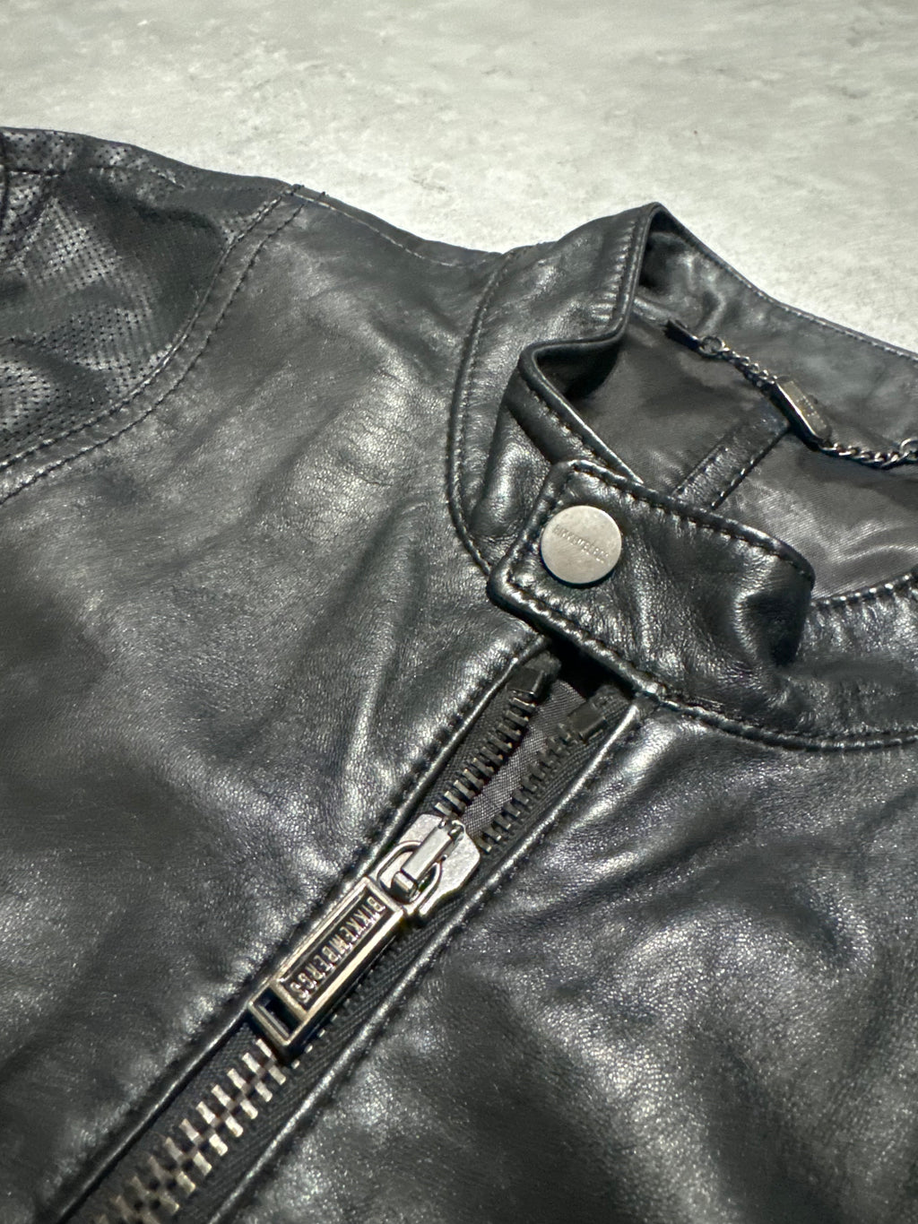 2000s Dirk Bikkembergs Avant-Garde Black Leather Jacket (M) - 8