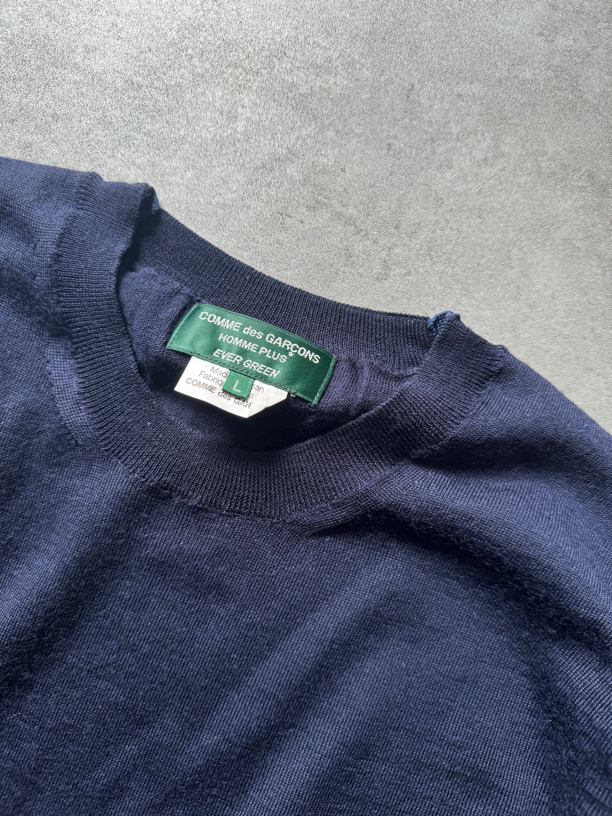 SS2006 Comme des Garçons Homme Plus Navy Sweater (L) - 8