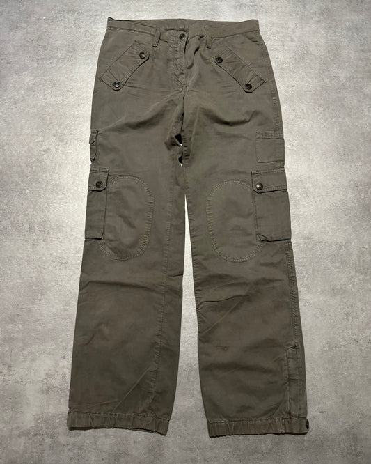 AW2004 Dolce & Gabbana Faded Multi Pockets Cargo Pants (M) - 1