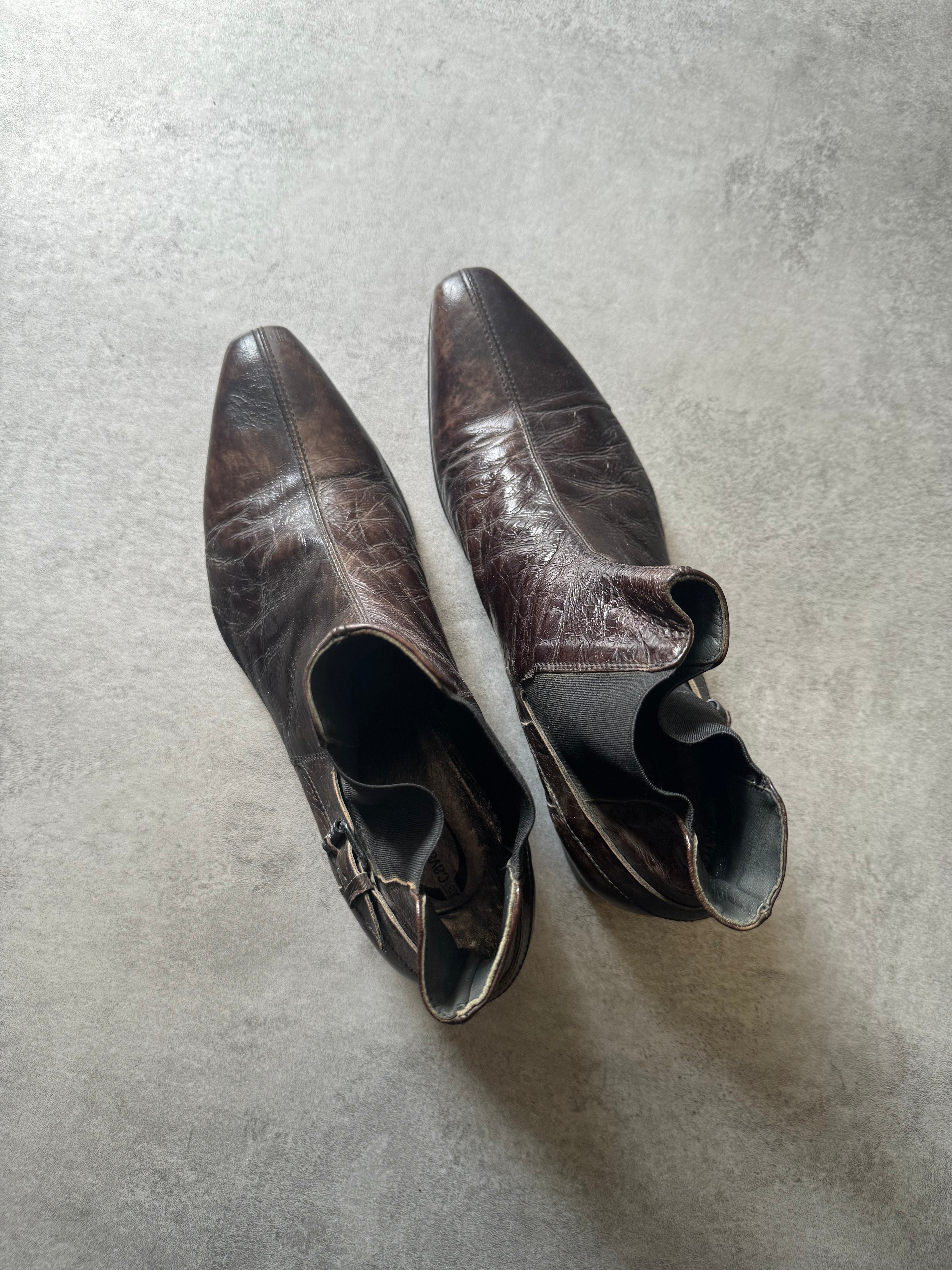 Cavalli Brown Western Cow-Boy Leather Boots (42) - 4