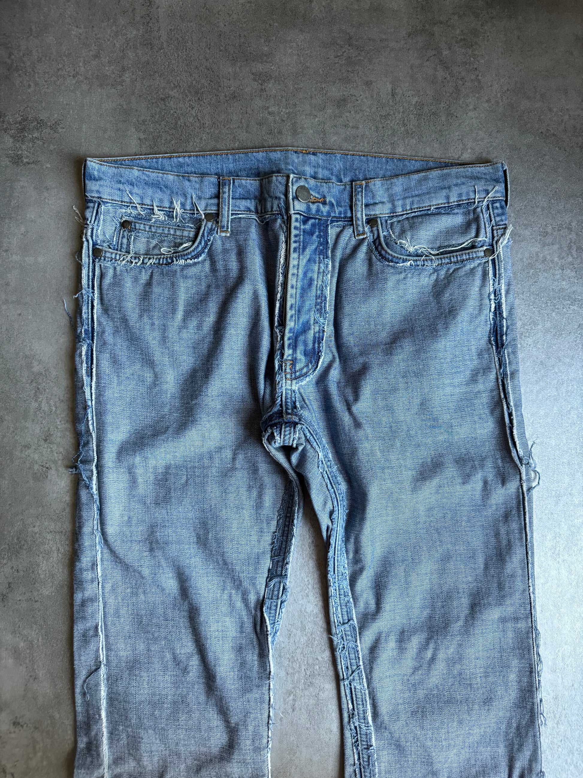 SS2005 Maison Margiela H&M Re-edition Distressed Denim Jeans (M) - 8