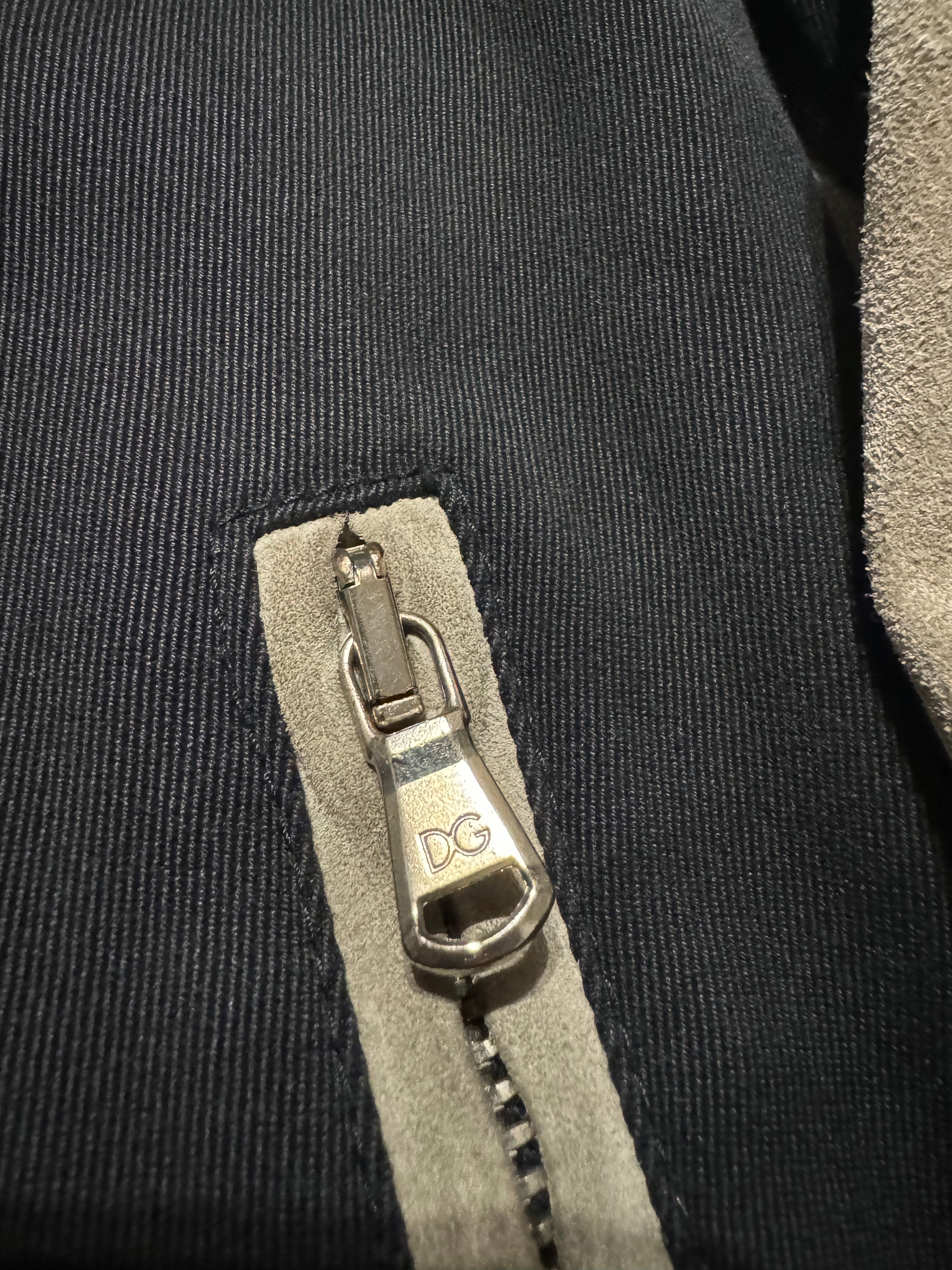 2000s Dolce & Gabbana Cross Suede Hybrid Architectural Jacket  (M) - 12