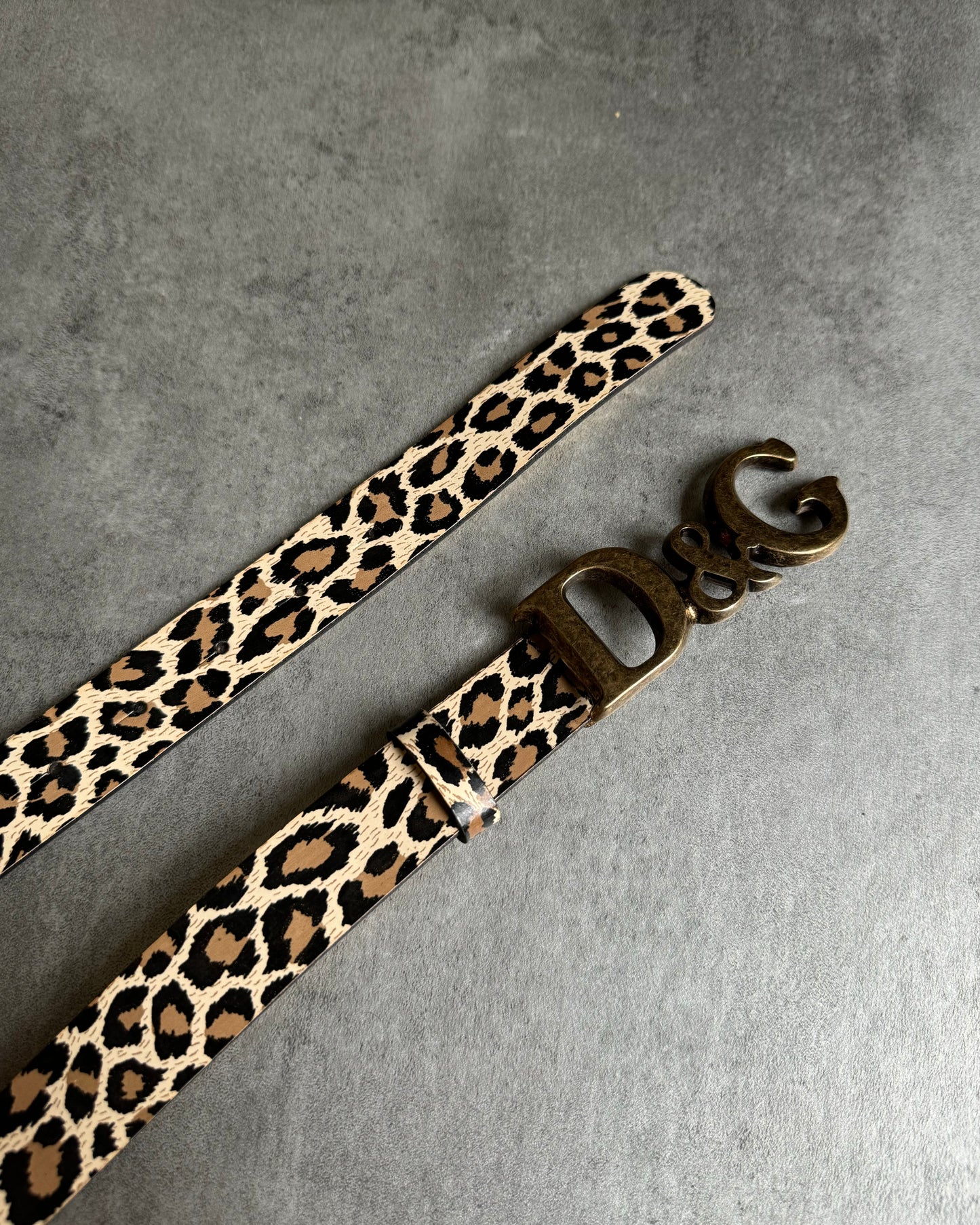 Dolce & Gabbana Kim Leopard Print Belt (OS) - 3