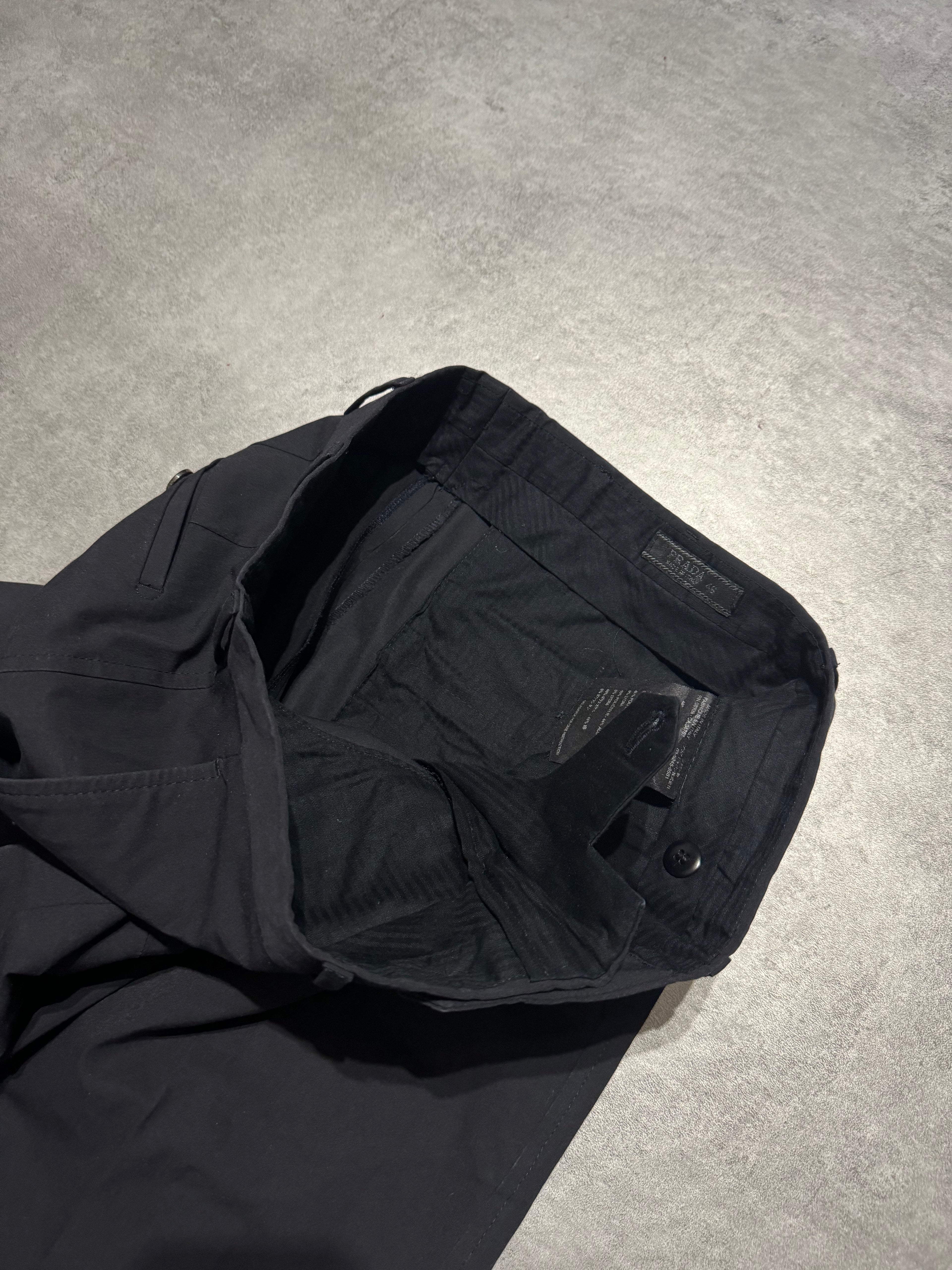 2000s Prada Black Tailored Suit Trousers Pants (S-M) - 4