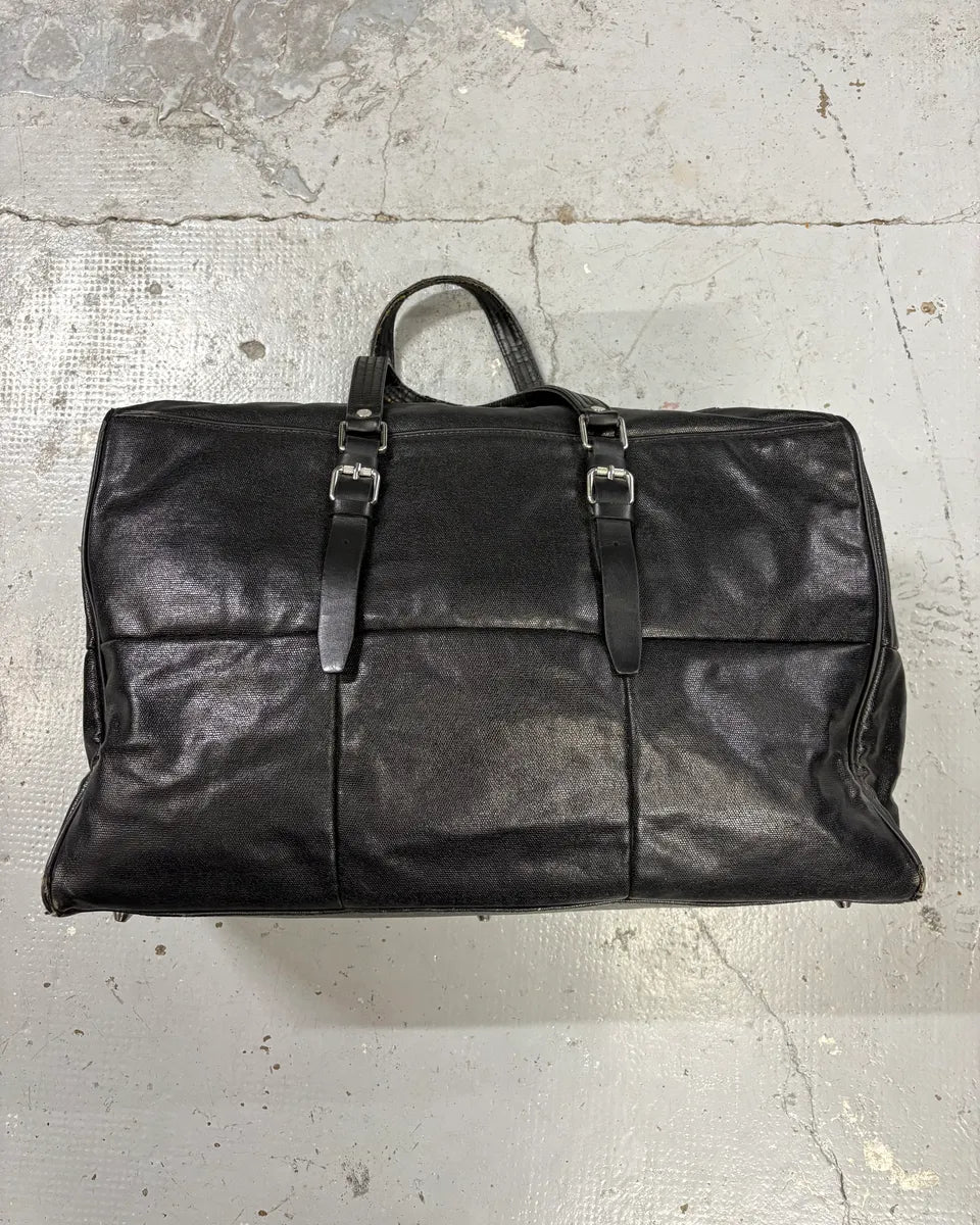 Raf by Raf Simons x Fred Perry Black Week-end Leather Bag LNdIzbb 0