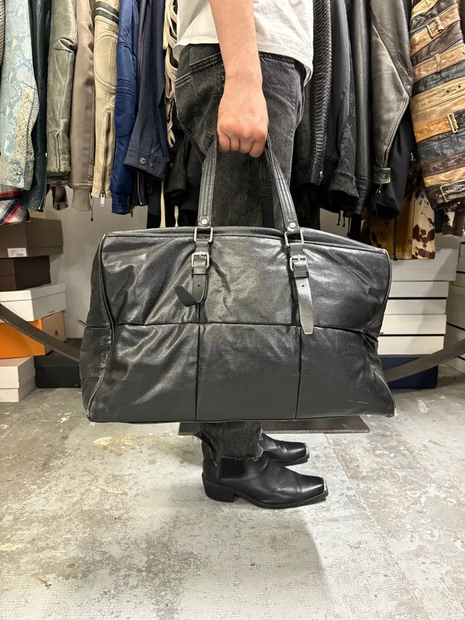 Raf by Raf Simons x Fred Perry Black Week-end Leather Bag LNdIzbb 1