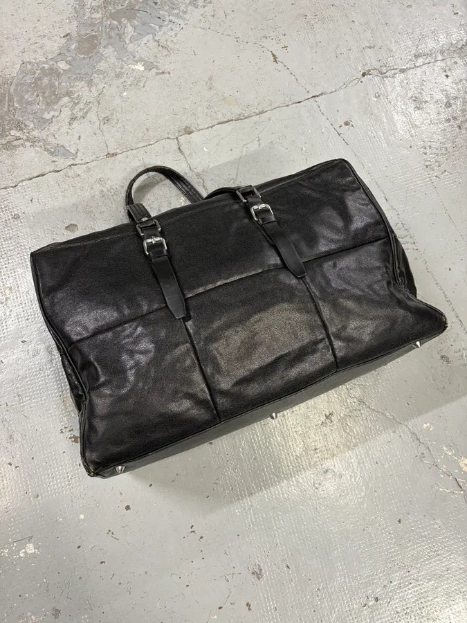 Raf by Raf Simons x Fred Perry Black Week-end Leather Bag LNdIzbb 3