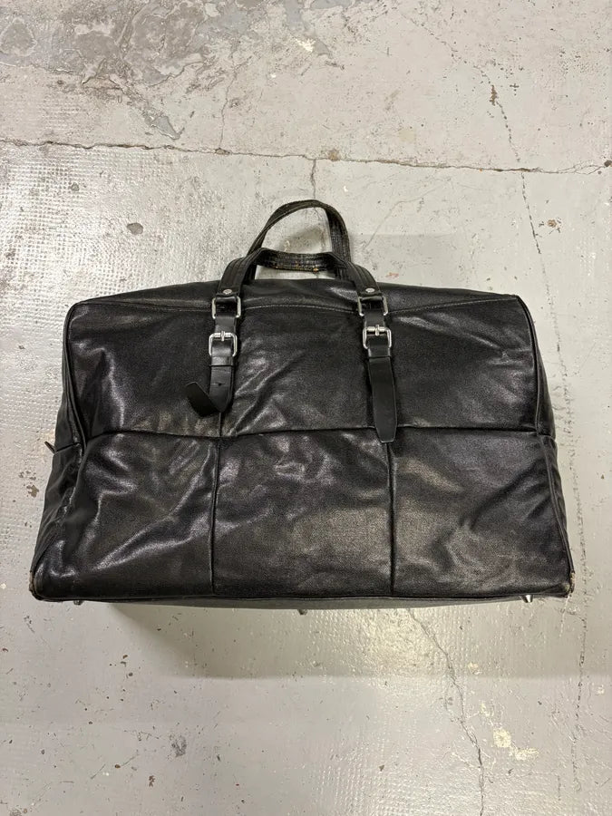 Raf by Raf Simons x Fred Perry Black Week-end Leather Bag LNdIzbb 4