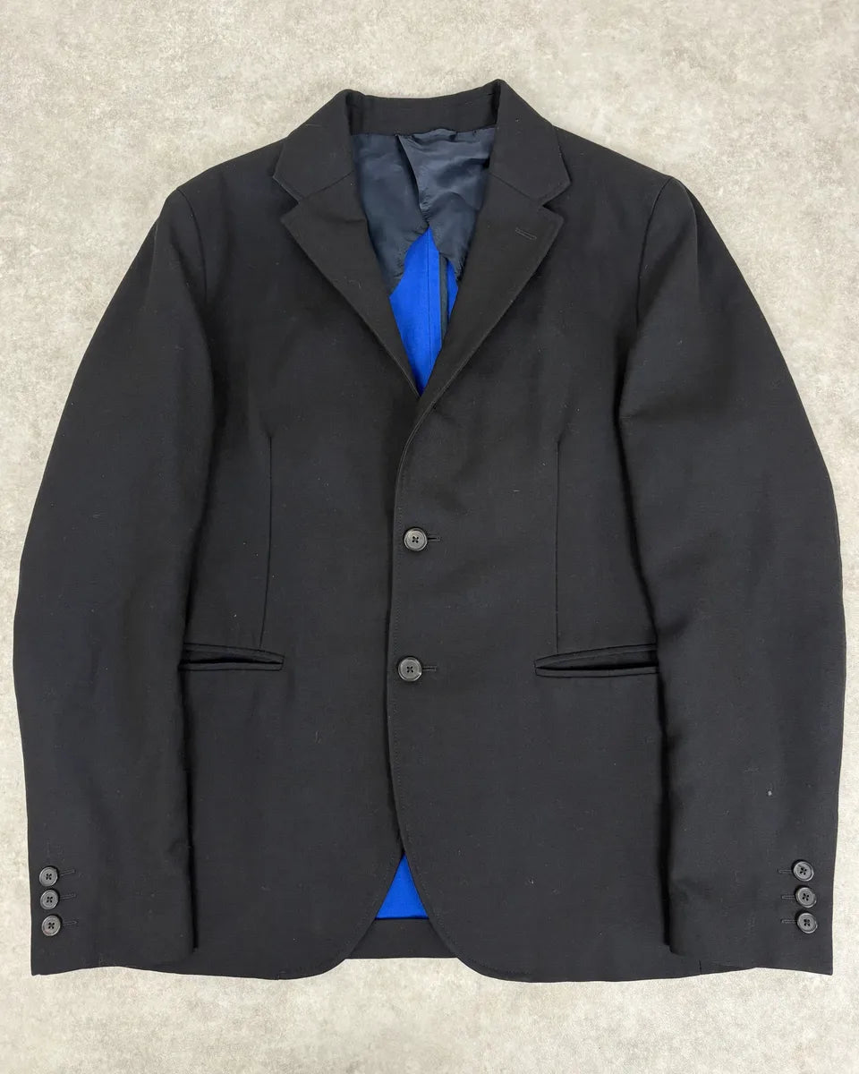 Raf Simons Black Minimalist Blazer Jacket LMvdyPw 0