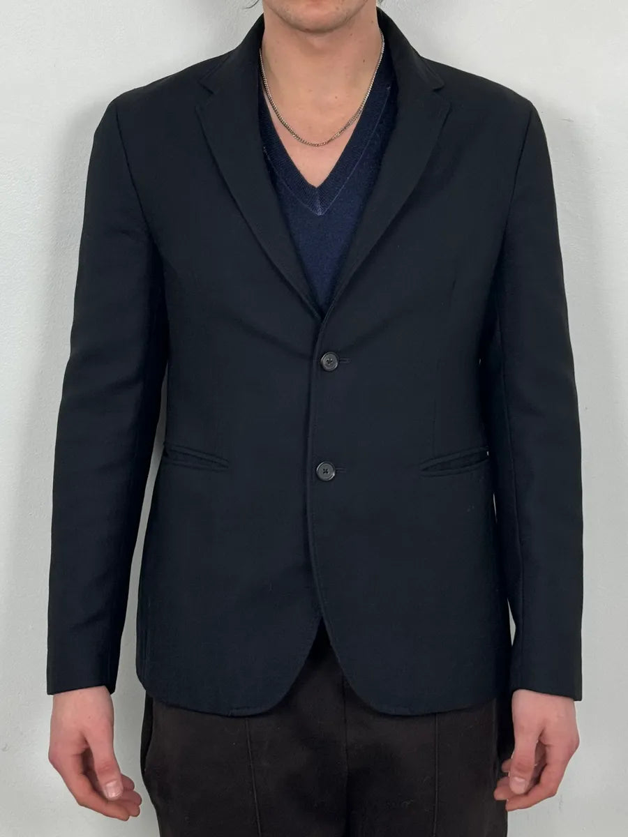 Raf Simons Black Minimalist Blazer Jacket LMvdyPw 1