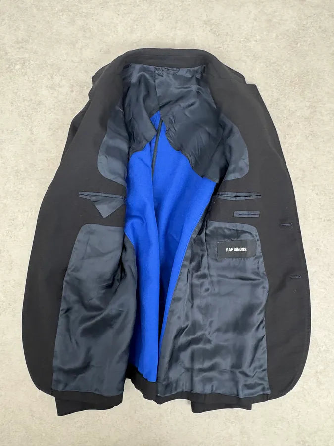 Raf Simons Black Minimalist Blazer Jacket LMvdyPw 7